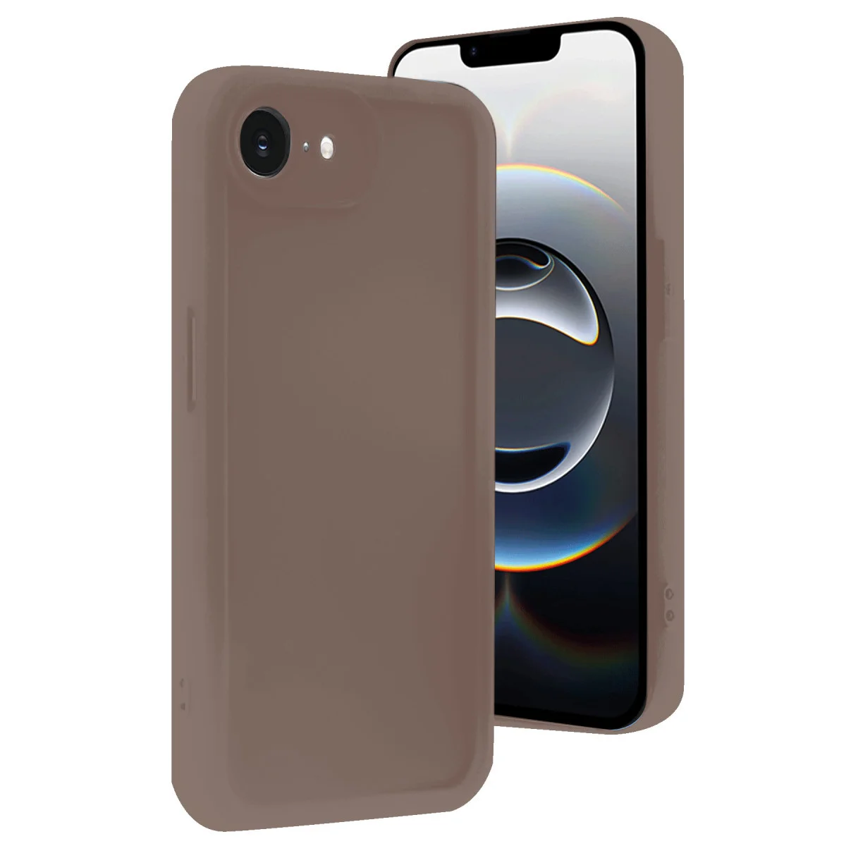 iPhone 16E Viera Silikon Kılıf Kahverengi - Maksimum Koruma & Şıklık