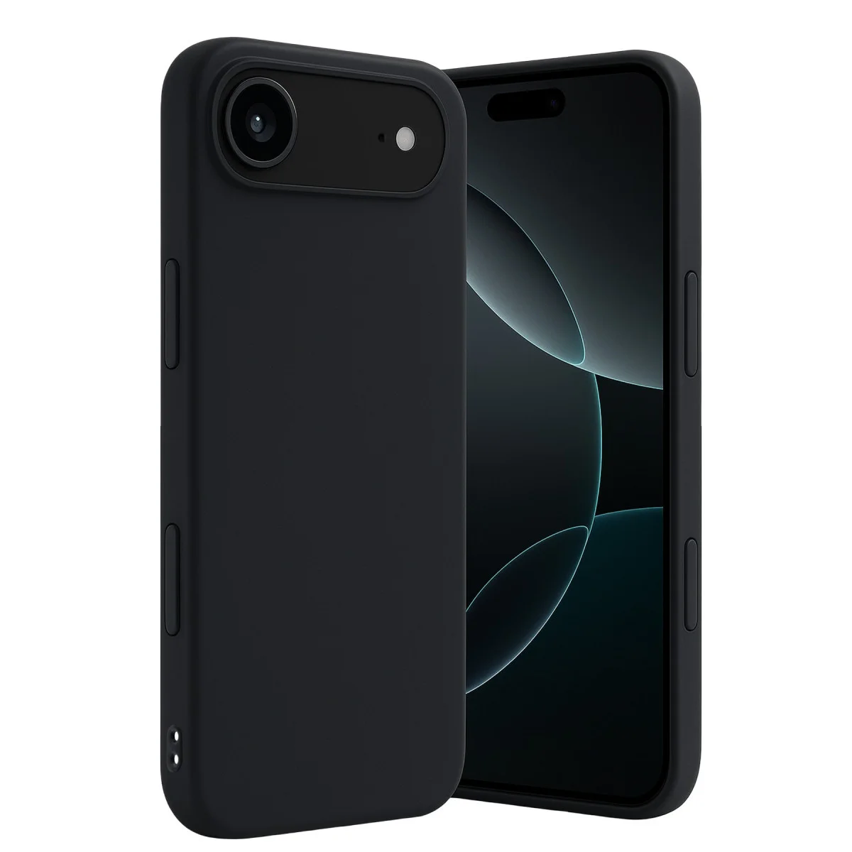iPhone 17 Air First Serisi Silikon Kılıf - Siyah