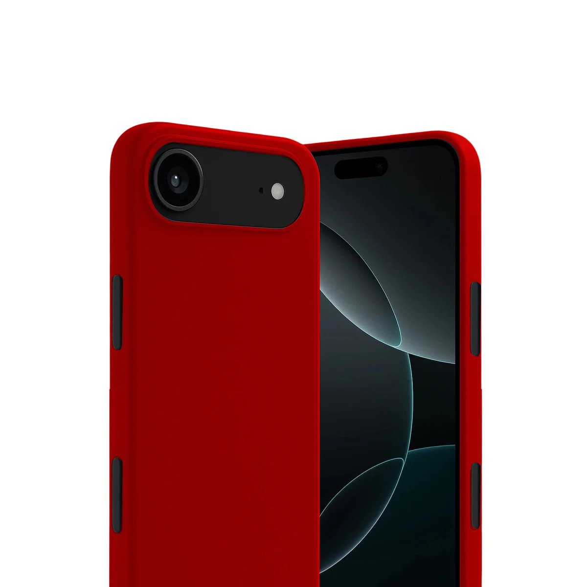 iPhone 17 Air First Serisi Silikon Kılıf - Kırmızı, Şık ve Korumalı