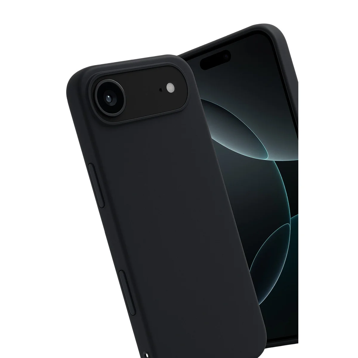 iPhone 17 Air First Serisi Silikon Kılıf - Siyah