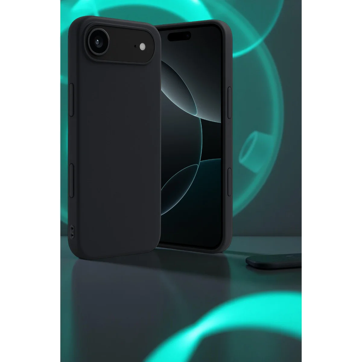 iPhone 17 Air First Serisi Silikon Kılıf - Siyah