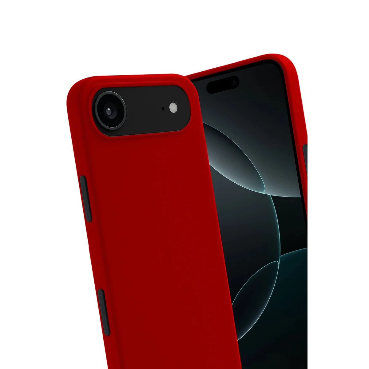 iPhone 17 Air First Serisi Silikon Kılıf - Kırmızı, Şık ve Korumalı
