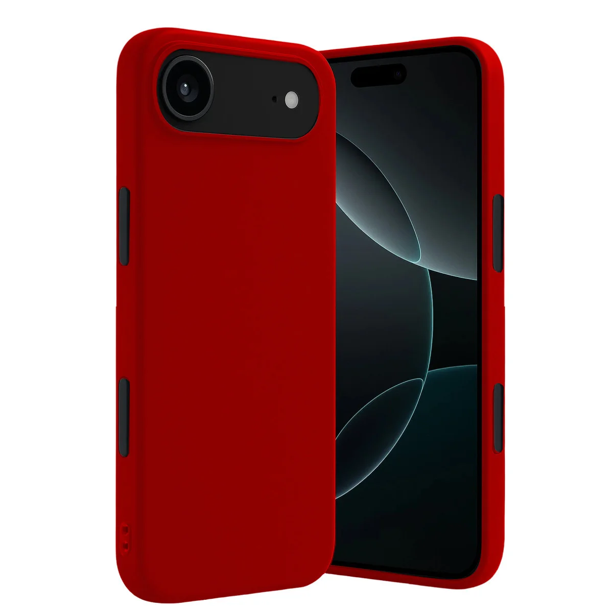 iPhone 17 Air First Serisi Silikon Kılıf - Kırmızı, Şık ve Korumalı
