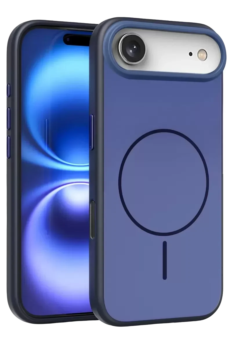 iPhone 17 Air ile Uyumlu MagSafe Kılıf - Lacivert | Şık ve Darbeye Dayanıklı