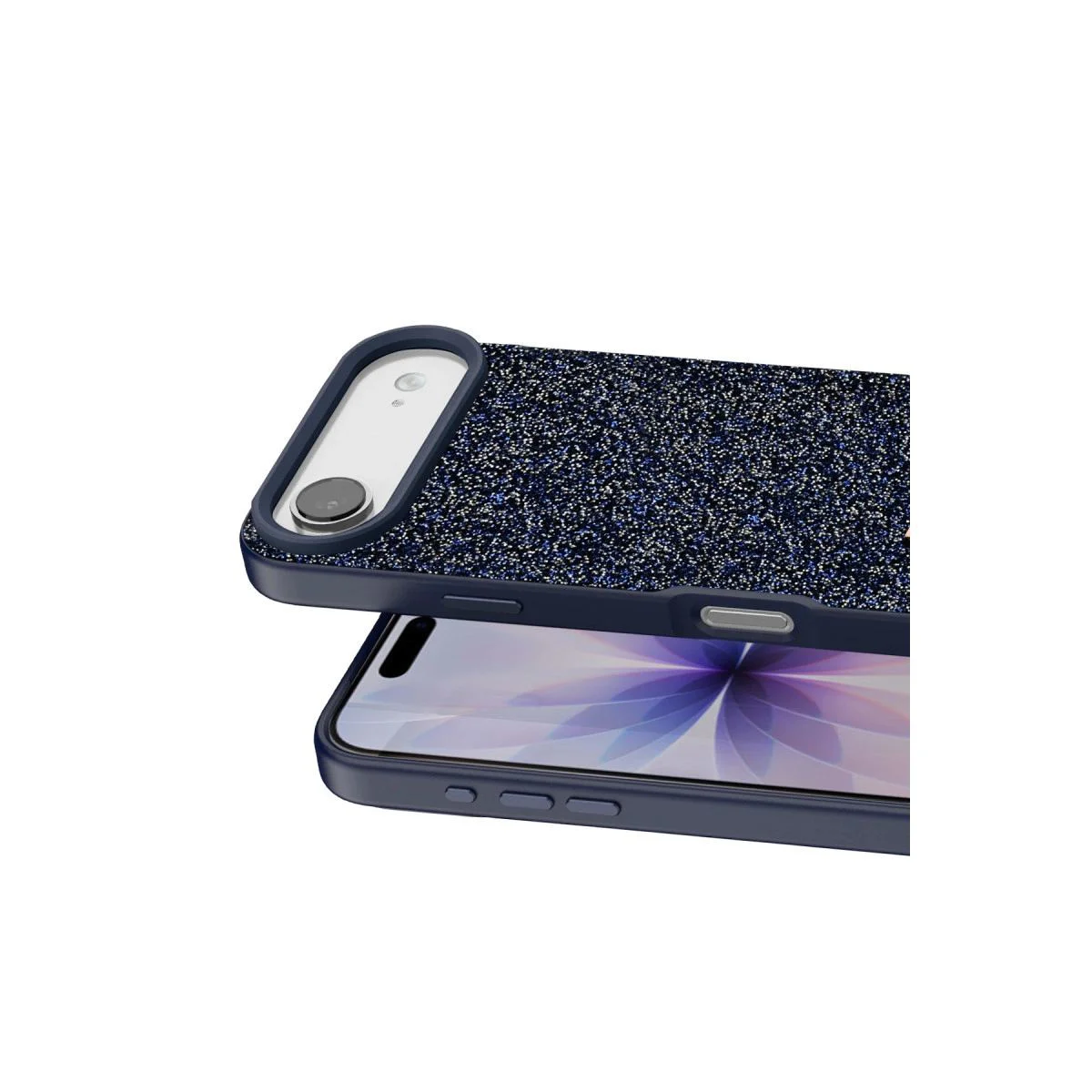 iPhone 17 Air ile Uyumlu Bright Simli Kapak - Mavi Boncuk İşlemeli Şık Telefon Kılıfı Fiyatı, Yorumları ve Özellikleri