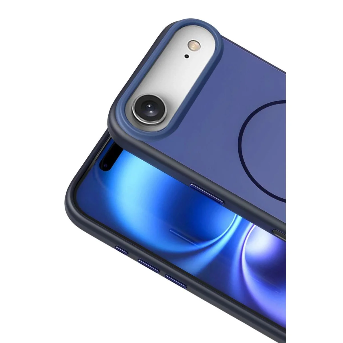 iPhone 17 Air ile Uyumlu Neva MagSafe Kılıf - Lacivert, Darbe Korumalı Fiyatı, Yorumları ve Özellikleri
