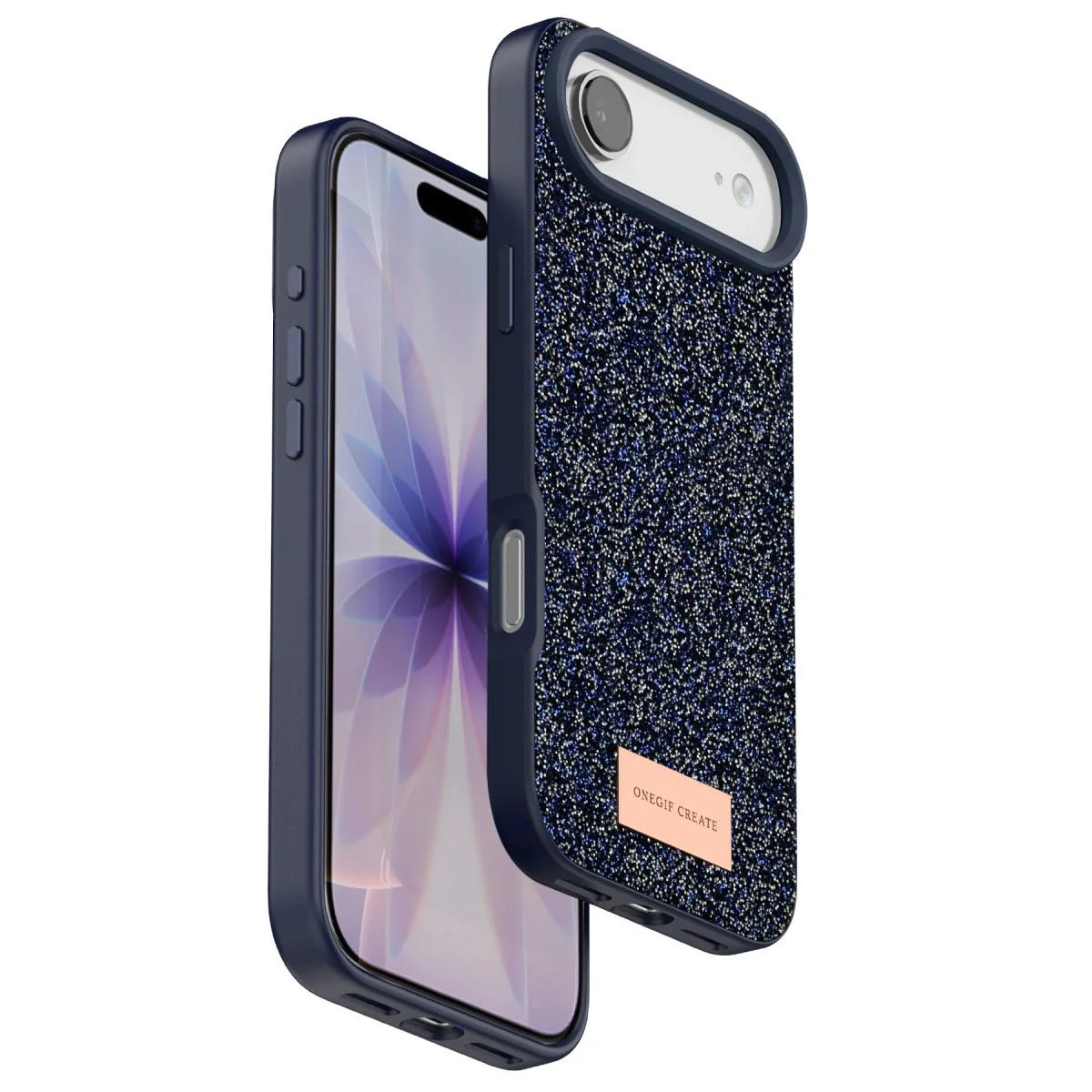 iPhone 17 Air ile Uyumlu Bright Simli Kapak - Mavi Boncuk İşlemeli Şık Telefon Kılıfı Fiyatı, Yorumları ve Özellikleri