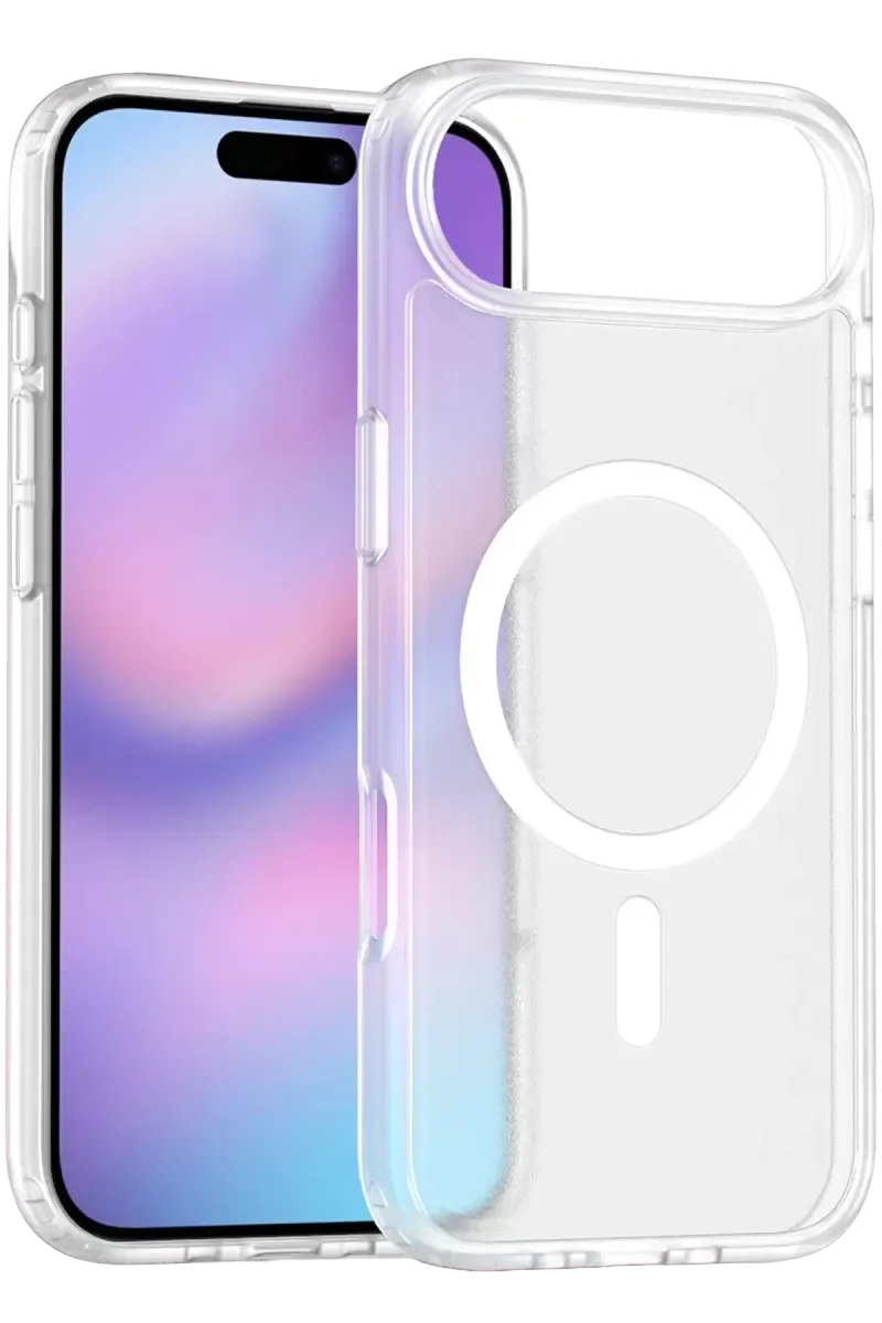 iPhone 17 Air ile Uyumlu Şeffaf MagSafe Kılıf - Çift Katmanlı Koruma