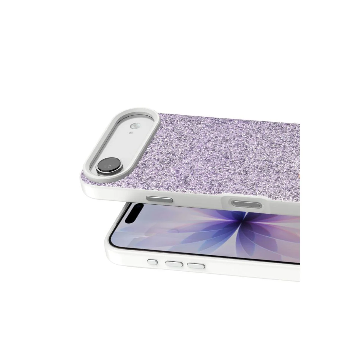 iPhone 17 Air ile Uyumlu Parlak Simli Kapak - Lila Boncuk İşlemeli Fiyatı, Yorumları ve Özellikleri
