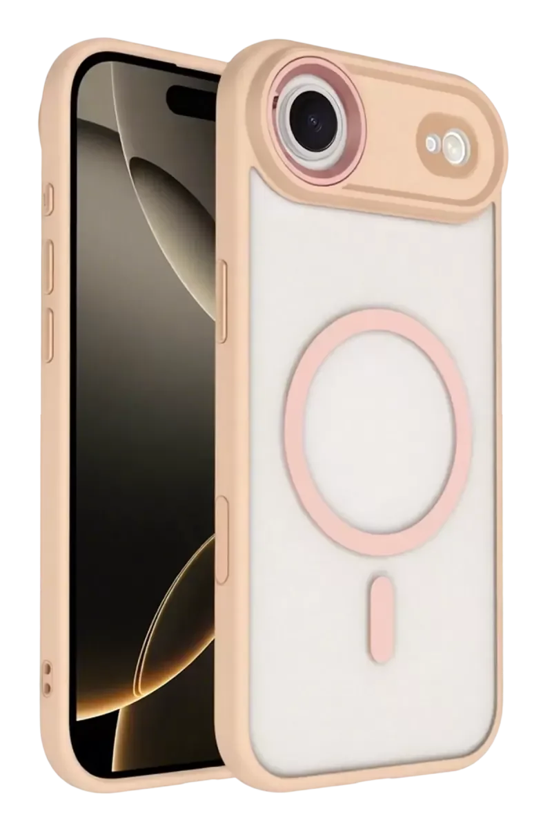 iPhone 17 Air ile Uyumlu Magsafe Kapak - Pembe