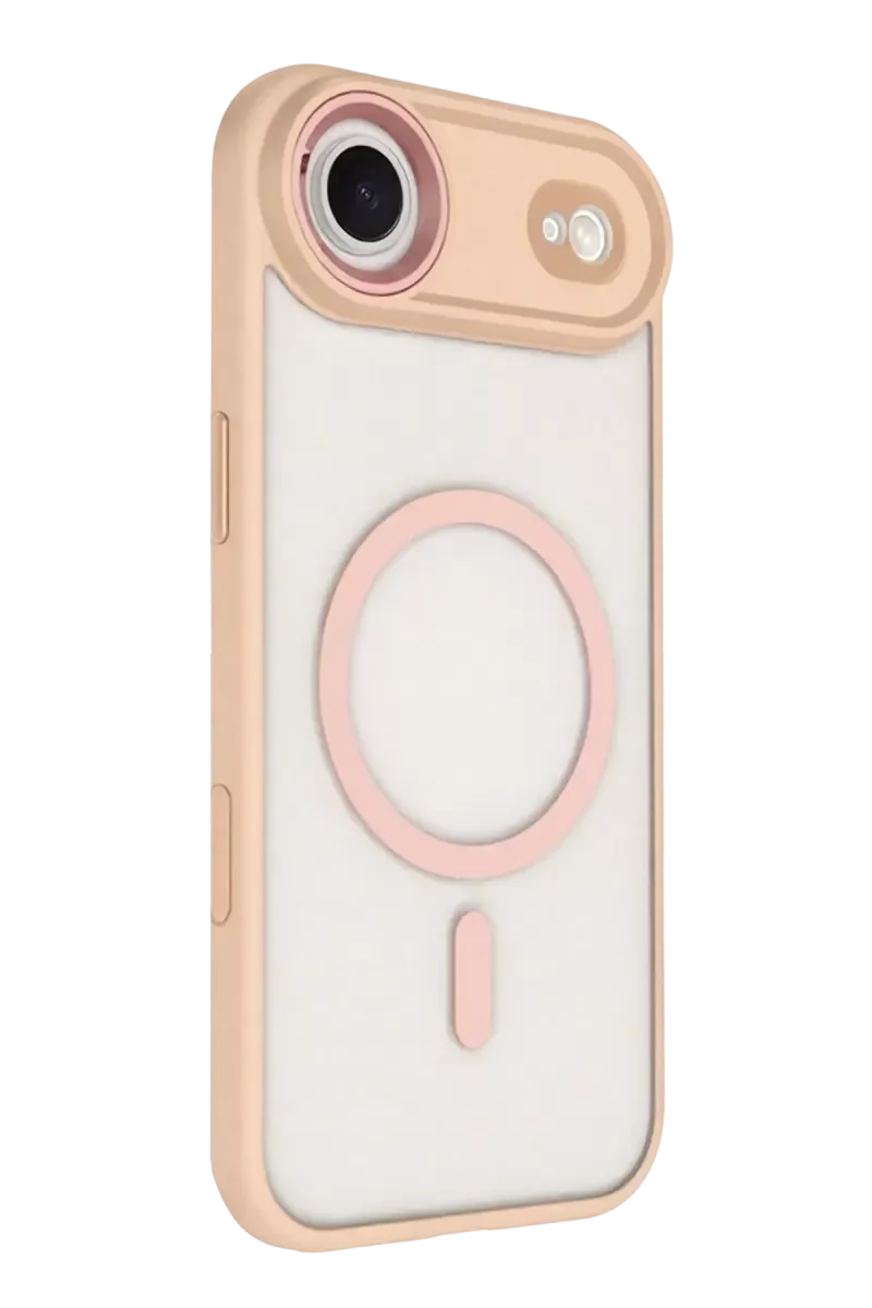 iPhone 17 Air ile Uyumlu Magsafe Kapak - Pembe