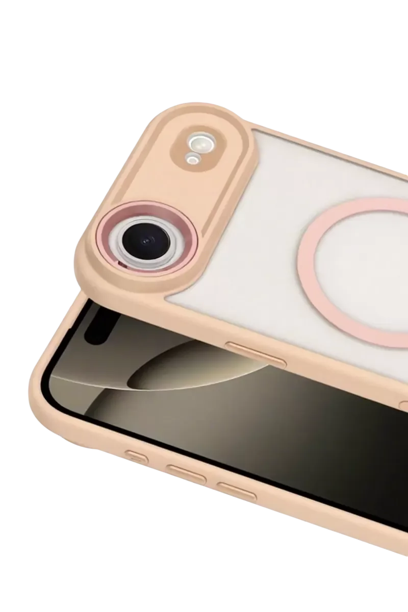 iPhone 17 Air ile Uyumlu Magsafe Kapak - Pembe