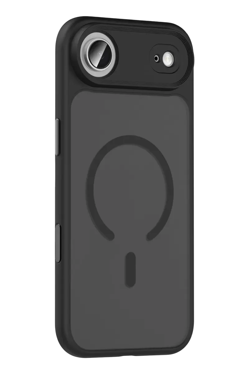 iPhone 17 Air ile Uyumlu Megane Magsafe Kılıf - Siyah, Tam Koruma