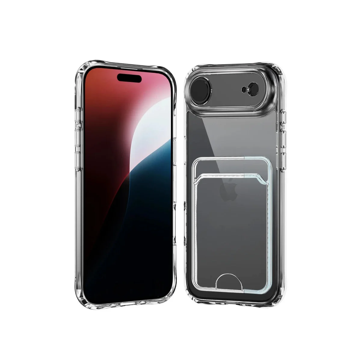 iPhone 17 Air Kart Şeffaf Silikon Kılıf - Şeffaf & Premium Koruma