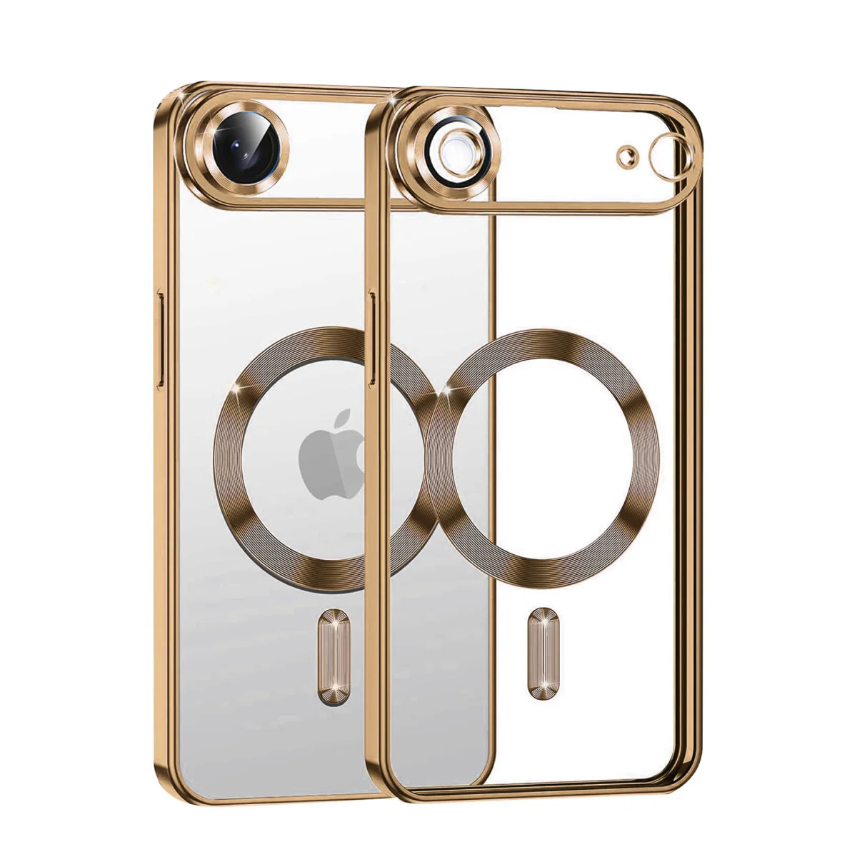 iPhone 17 Air Kross Magneticsafe Kapak - Çöl Titanyum, Ultra Şeffaf ve MagSafe Desteği