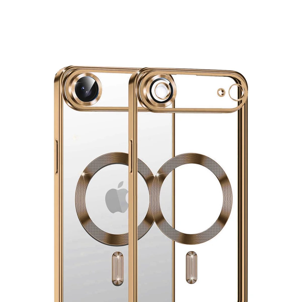 iPhone 17 Air Kross Magneticsafe Kapak - Çöl Titanyum, Ultra Şeffaf ve MagSafe Desteği