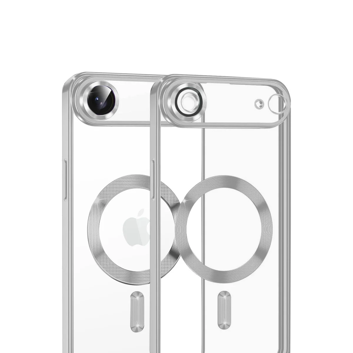 iPhone 17 Air Kross Magneticsafe Şeffaf Kapak - Gümüş Korumalı ve MagSafe Uyumlu
