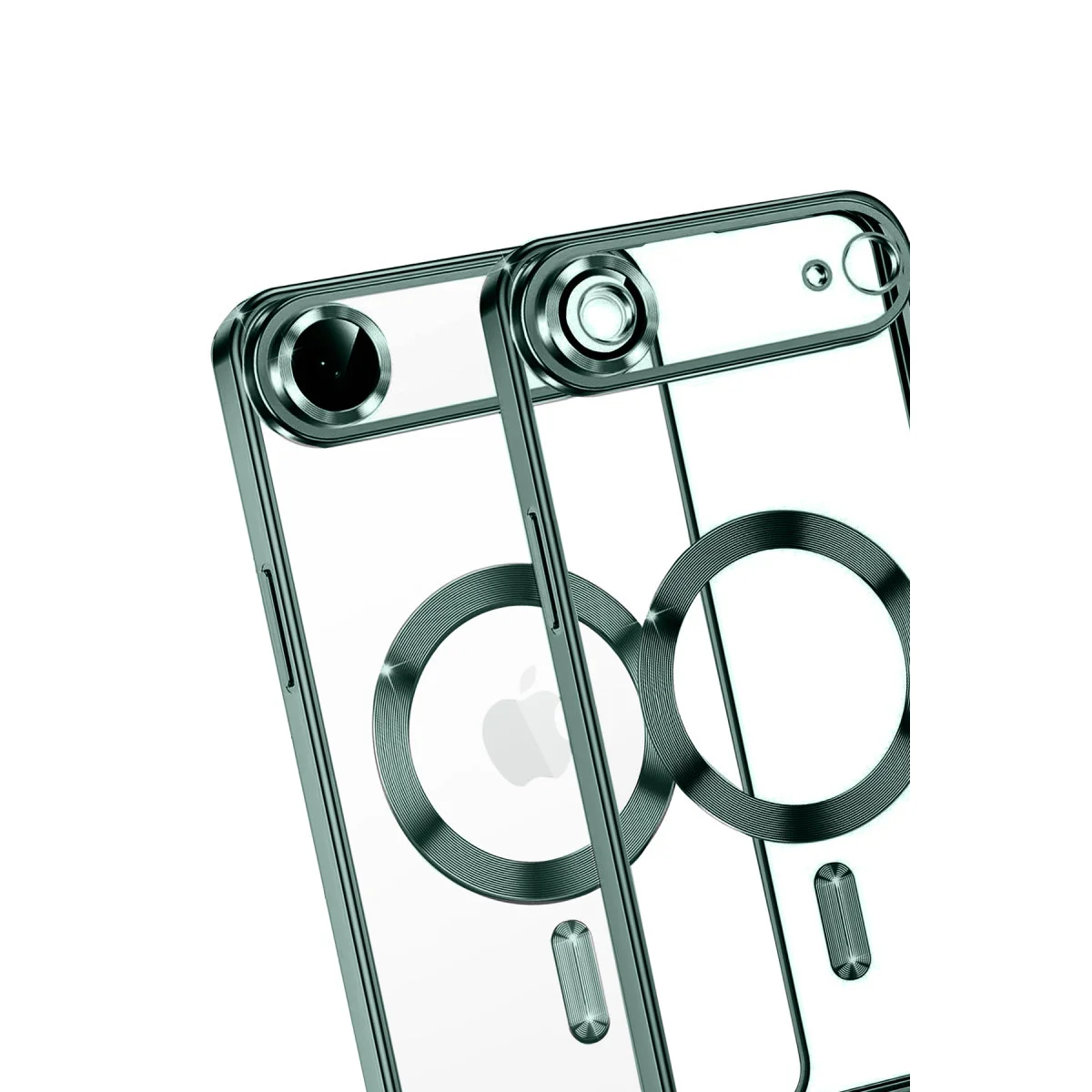 iPhone 17 Air Kross Magneticsafe Koyu Yeşil Kapak - Şeffaf ve Korumalı Kılıf