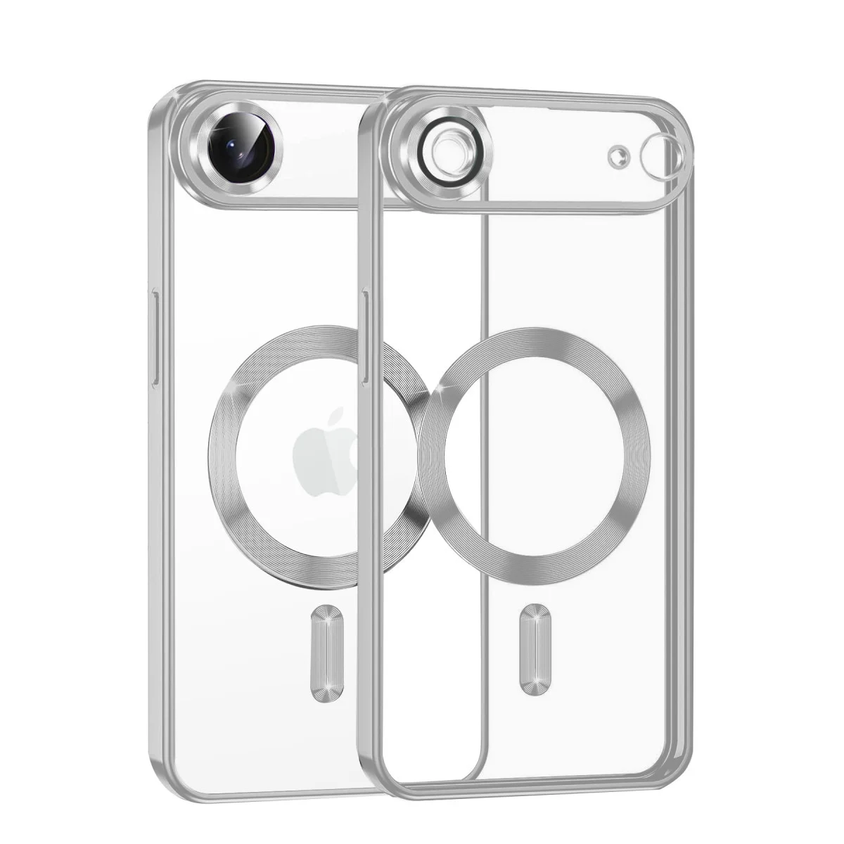 iPhone 17 Air Kross Magneticsafe Şeffaf Kapak - Gümüş Korumalı ve MagSafe Uyumlu