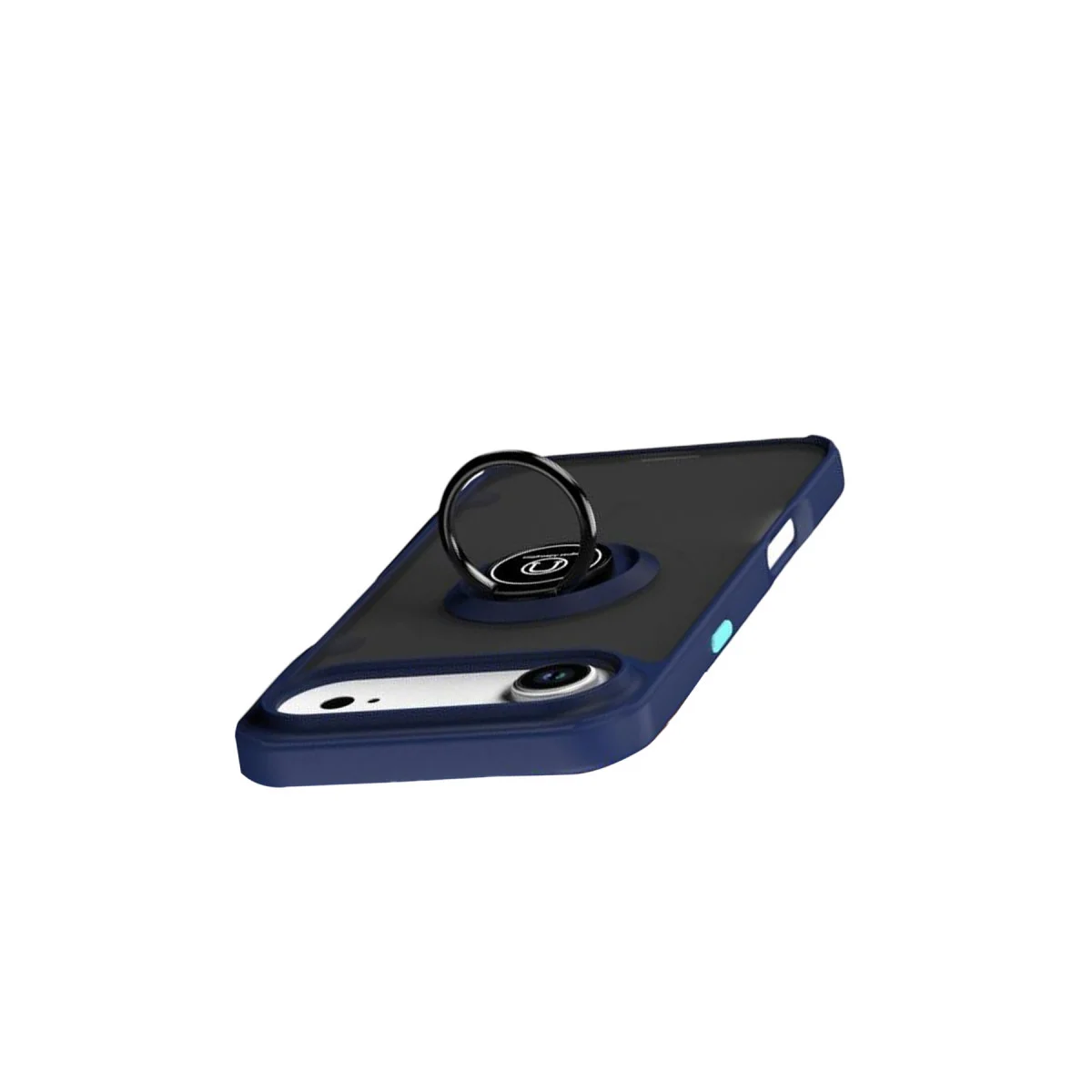iPhone 17 Air Montreal Yüzüklü Silikon Kapak - Lacivert