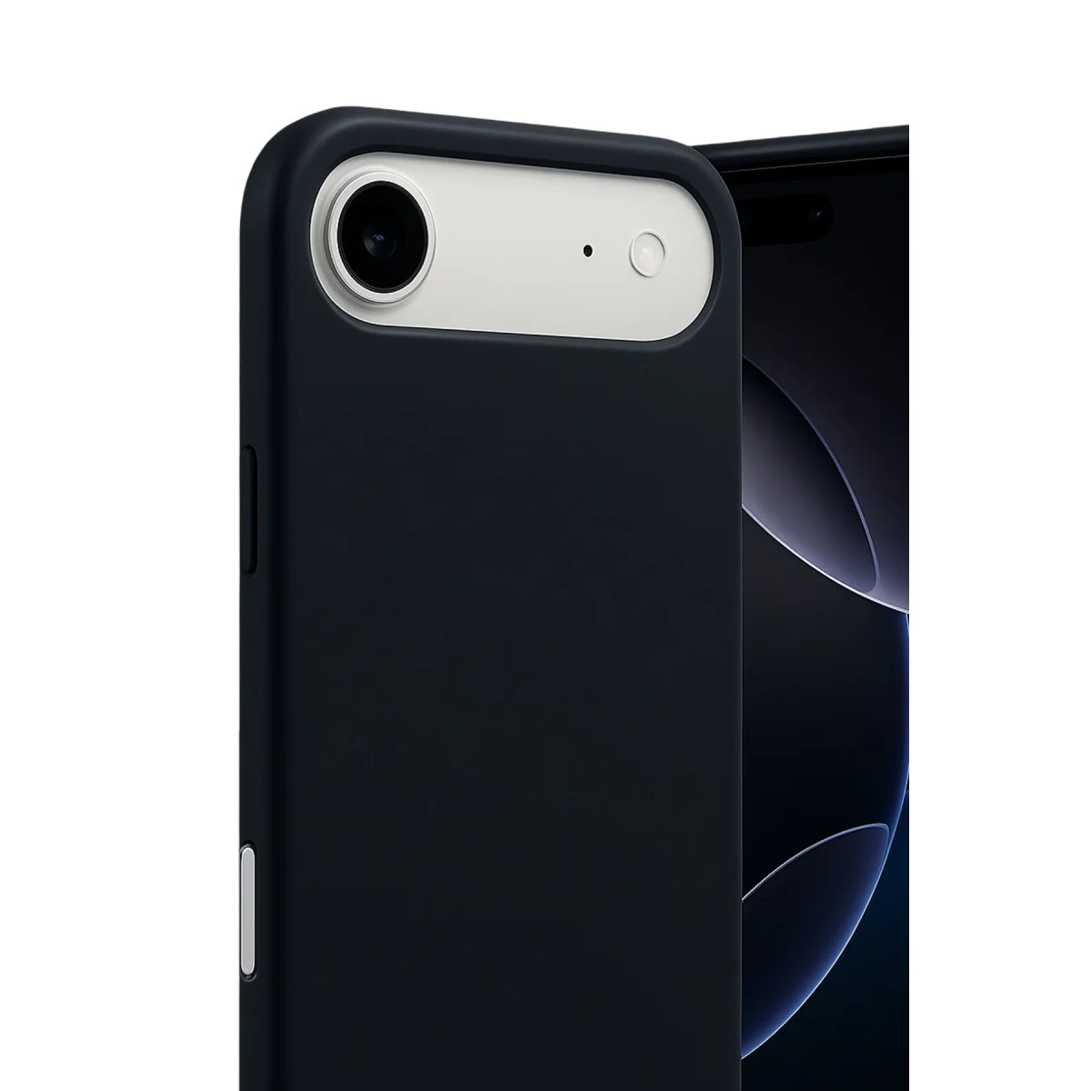 iPhone 17 Air Nano İçi Kadife Silikon Kılıf - Siyah - Yerli Üretim, Tam Koruma ve Şıklık