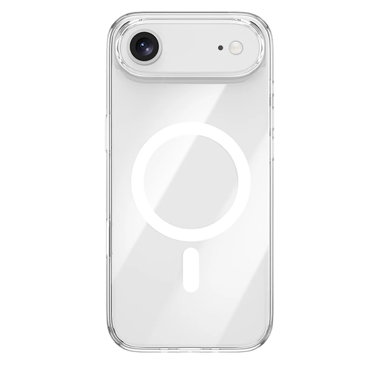 iPhone 17 Air Şeffaf Magsafe Kılıf - PC Malzeme ve Güvenli Şarj Desteği