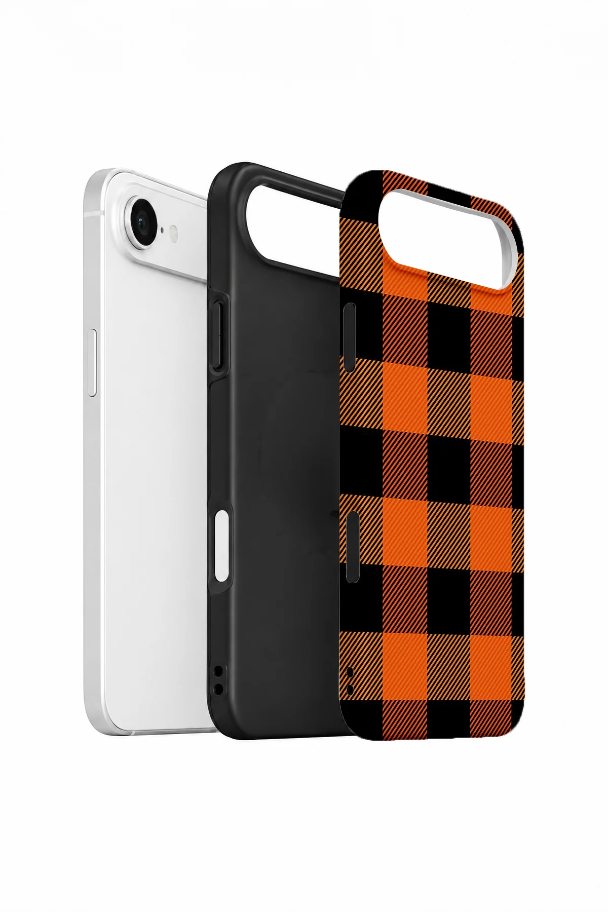 iPhone 17 Air Vorian Çift Katmanlı Orange Buffalo Check Kılıf iPhone 17 Air Vorian Çift Katmanlı Orange Buffalo Check Kılıf - Görsel 2