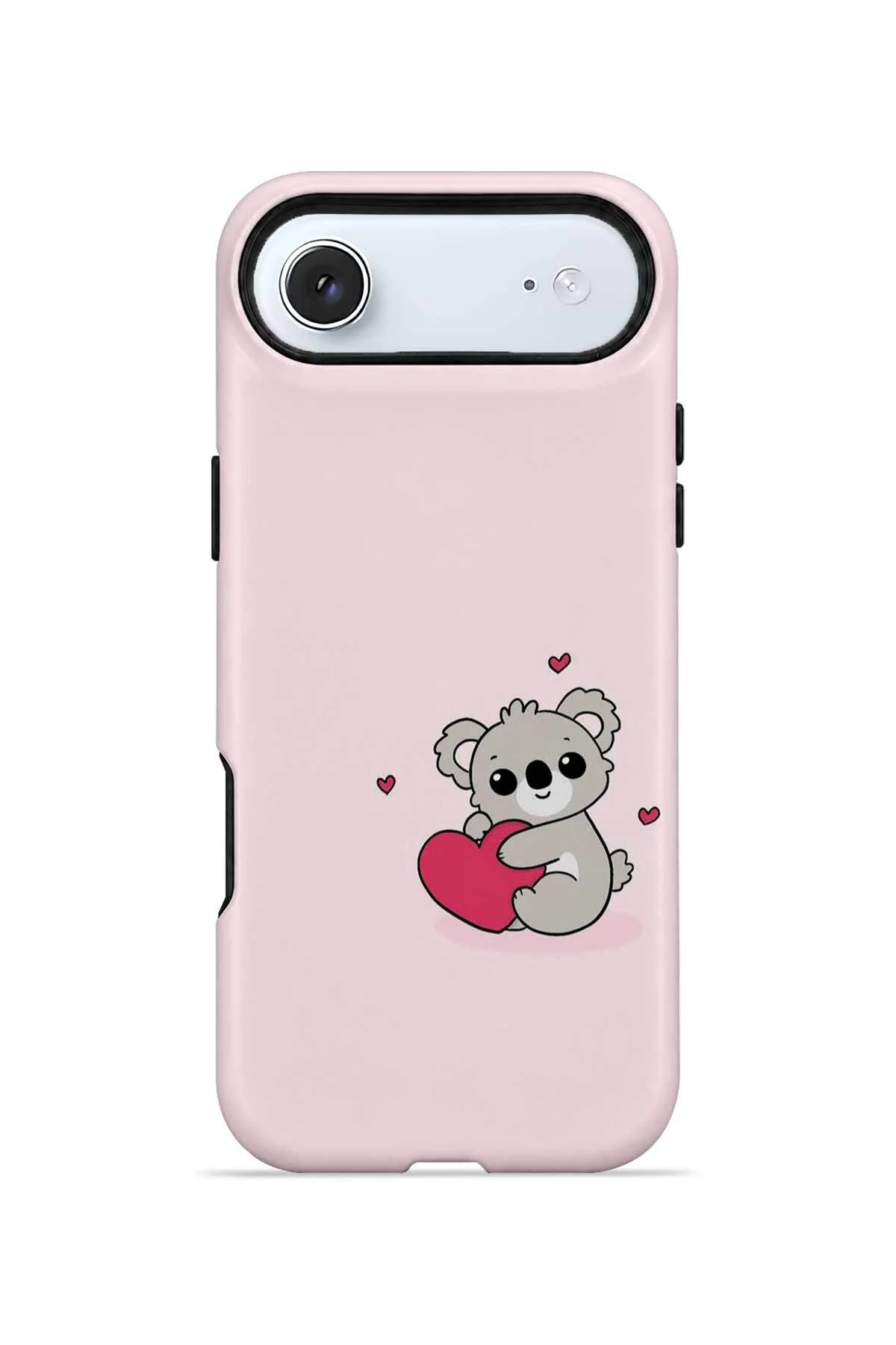 iPhone 17 Air Vorian Çift Katmanlı Kalpli Koalalı Kılıf iPhone 17 Air Vorian Çift Katmanlı Kalpli Koalalı Kılıf