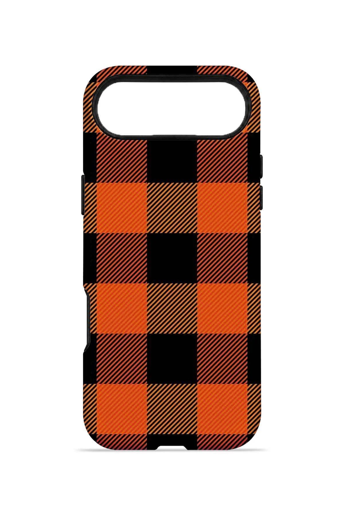 iPhone 17 Air Vorian Çift Katmanlı Orange Buffalo Check Kılıf iPhone 17 Air Vorian Çift Katmanlı Orange Buffalo Check Kılıf - Görsel 4