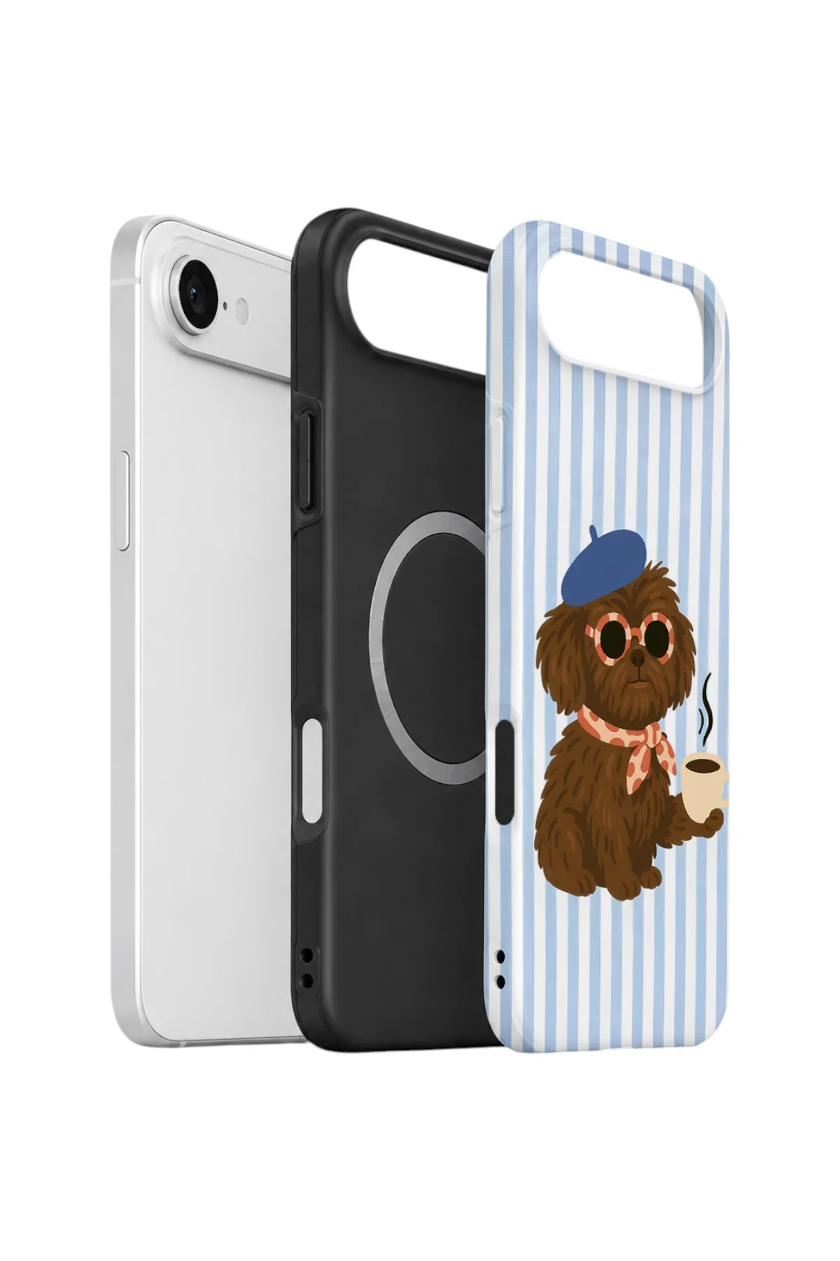 iPhone 17 Air Vorian Çift Katmanlı MagSafe Kılıf Cafe Dog Riviera