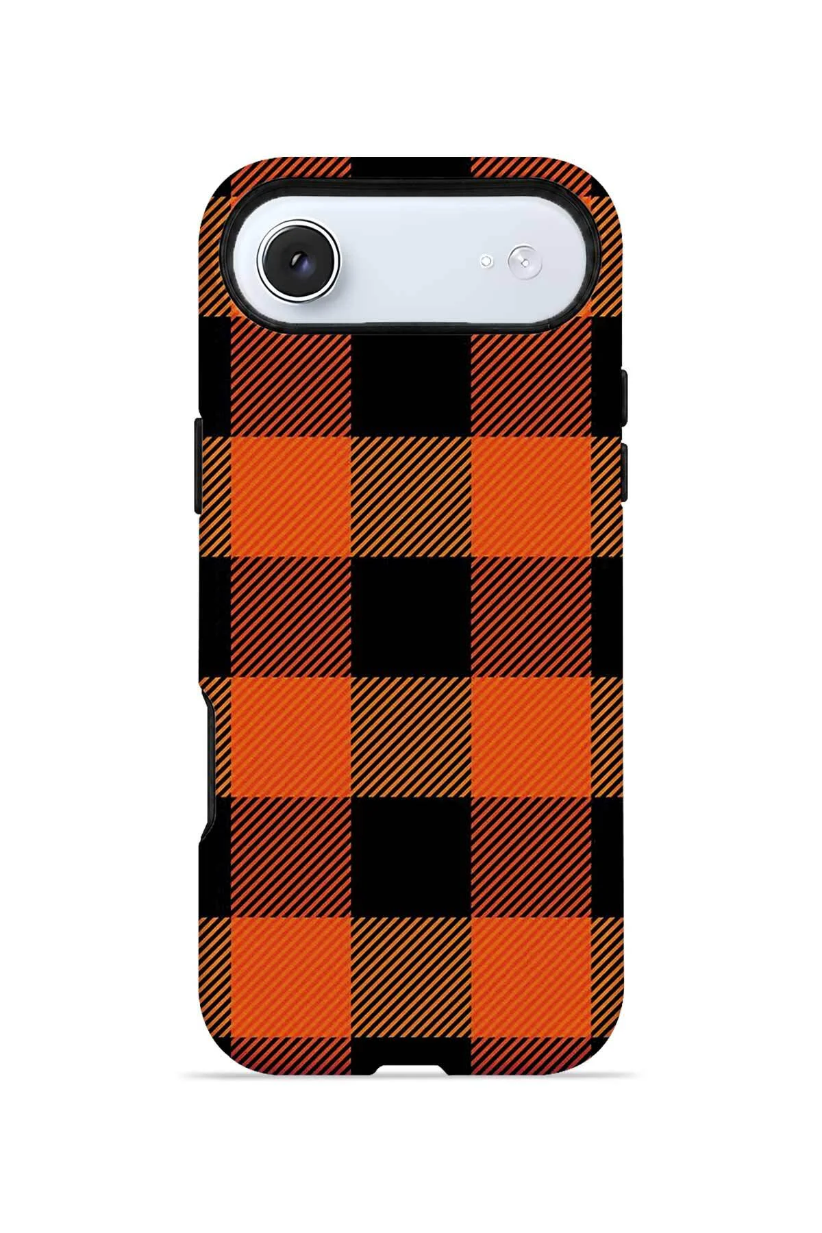 iPhone 17 Air Vorian Çift Katmanlı Orange Buffalo Check Kılıf iPhone 17 Air Vorian Çift Katmanlı Orange Buffalo Check Kılıf