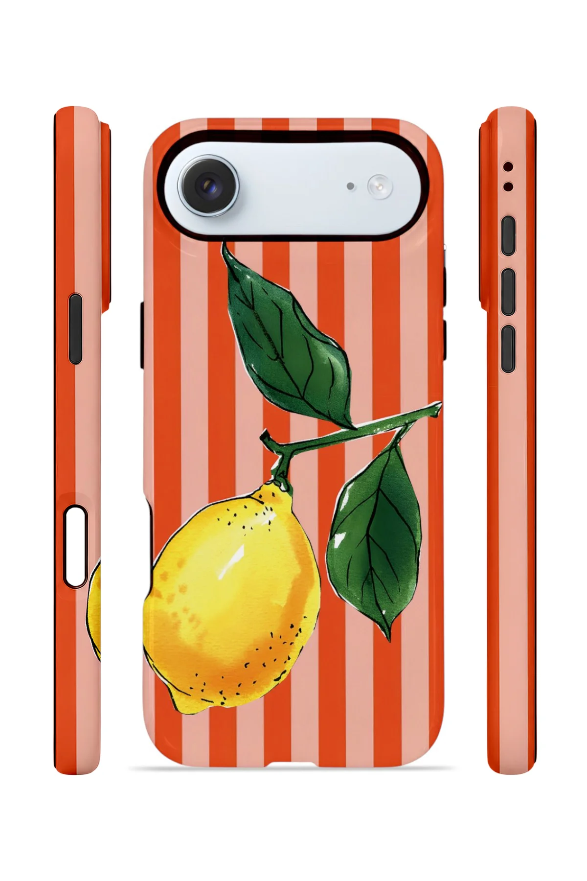 iPhone 17 Air Vorian Çift Katmanlı Kılıf Sicilian Lemon Red Stripe