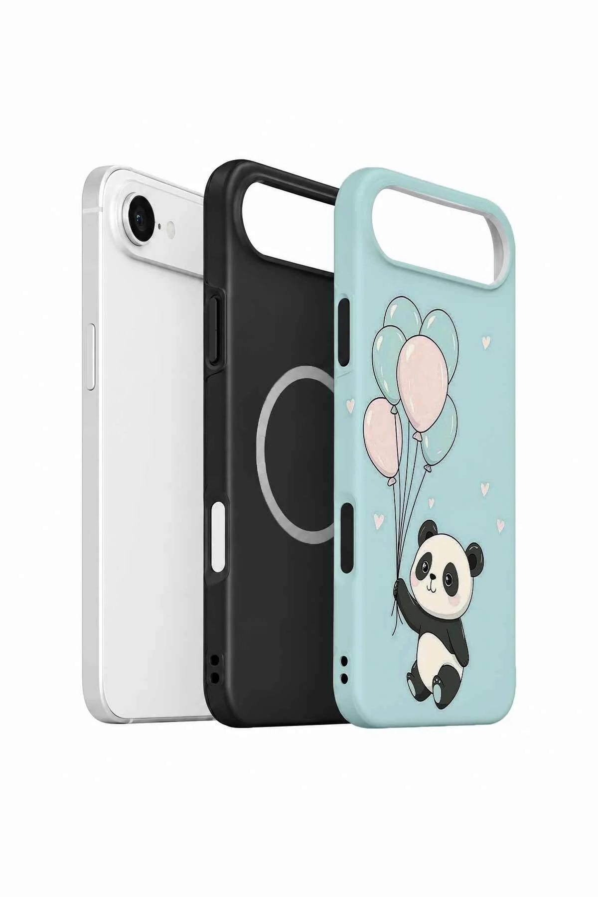 iPhone 17 Air Vorian MagSafe Çift Katmanlı Balonlu Pandalı Kılıf iPhone 17 Air Vorian MagSafe Çift Katmanlı Balonlu Pandalı Kılıf - Görsel 2