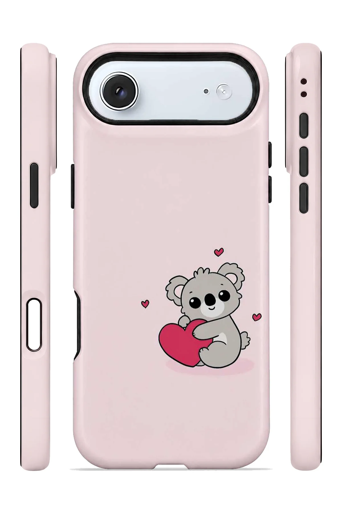 iPhone 17 Air Vorian Çift Katmanlı Kalpli Koalalı Kılıf iPhone 17 Air Vorian Çift Katmanlı Kalpli Koalalı Kılıf - Görsel 3