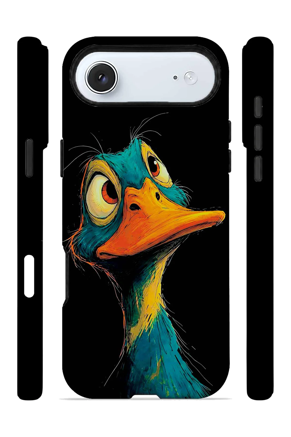 iPhone 17 Air Vorian Çift Katmanlı Neon Ördekli Kılıf - Görsel 3