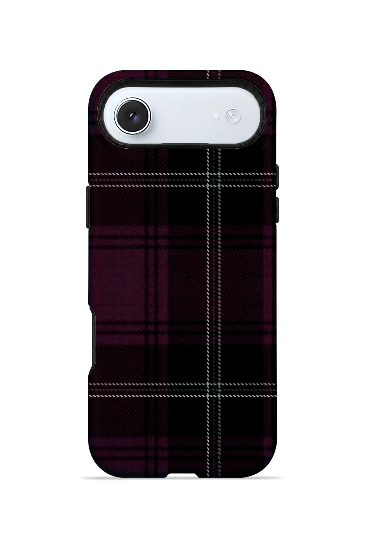 iPhone 17 Air Vorian Çift Katmanlı Mürdüm Siyah Ekose Kılıf iPhone 17 Air Vorian Çift Katmanlı Mürdüm Siyah Ekose Kılıf