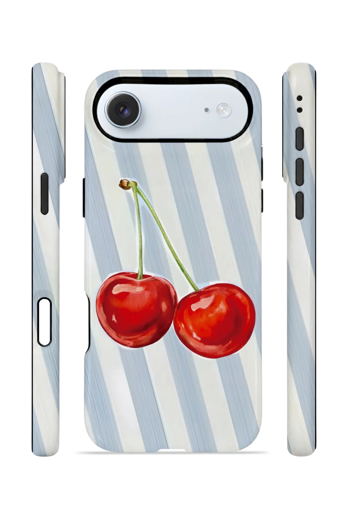 iPhone 17 Air Vorian Çift Katmanlı Kılıf Cherry Blue Stripe iPhone 17 Air Vorian Çift Katmanlı Kılıf Cherry Blue Stripe