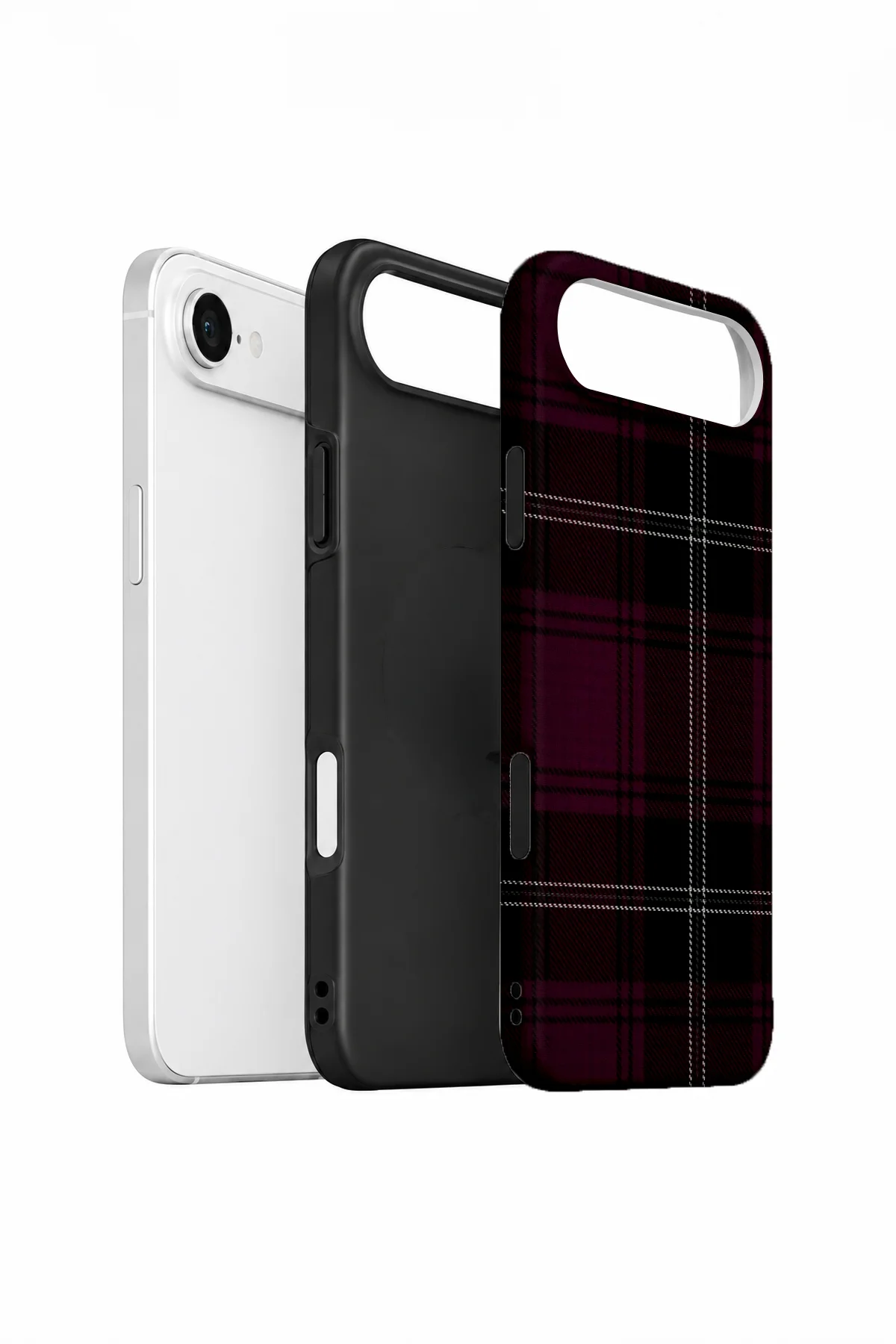 iPhone 17 Air Vorian Çift Katmanlı Mürdüm Siyah Ekose Kılıf iPhone 17 Air Vorian Çift Katmanlı Mürdüm Siyah Ekose Kılıf - Görsel 2