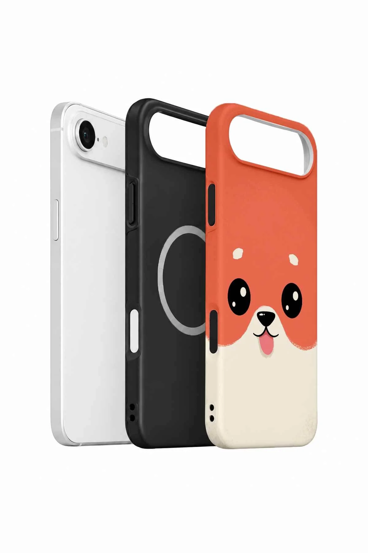 iPhone 17 Air Vorian MagSafe Çift Katmanlı Şeftali Köpekli Kılıf - Görsel 2