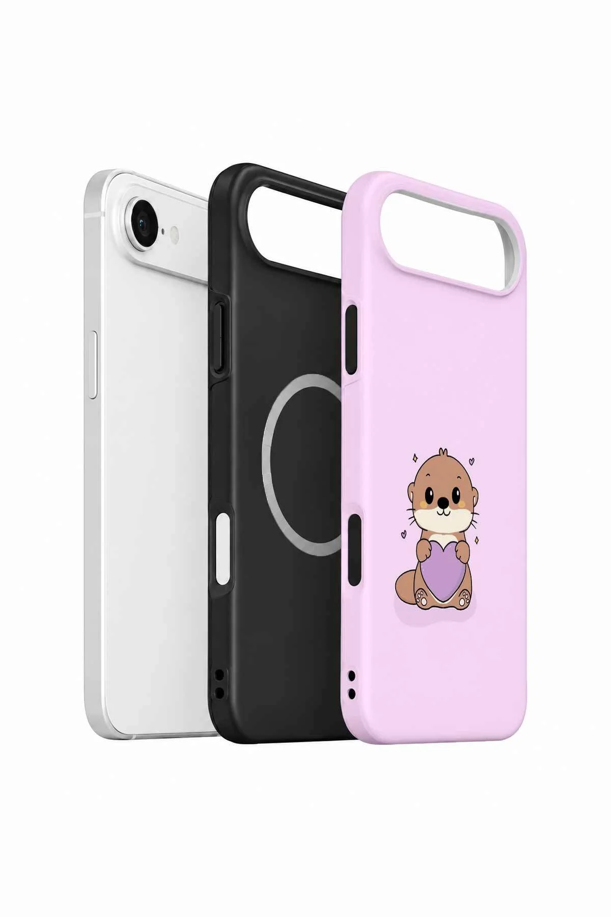 iPhone 17 Air Vorian MagSafe Çift Katmanlı Pembe Hamsterli Kılıf iPhone 17 Air Vorian MagSafe Çift Katmanlı Pembe Hamsterli Kılıf - Görsel 2