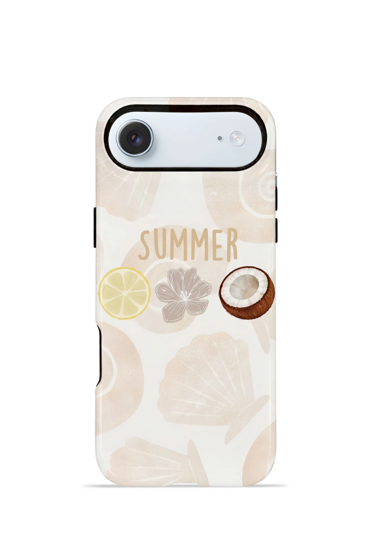 iPhone 17 Air Vorian Çift Katmanlı Kılıf Coconut Summer Notes