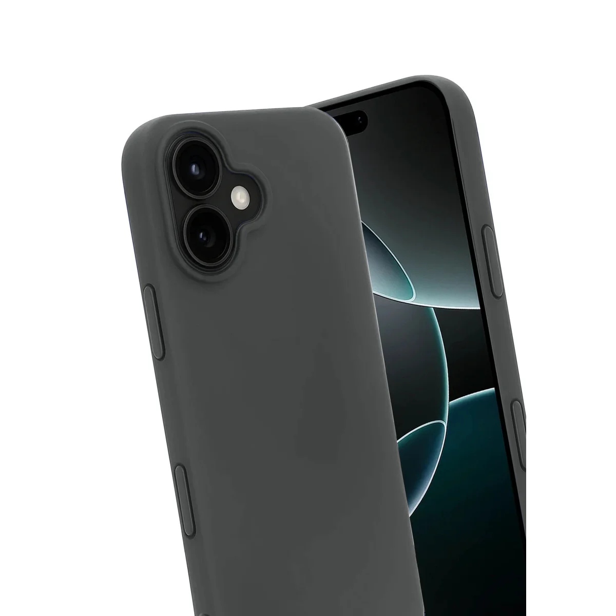 iPhone 17 First Serisi Silikon Kılıf Gri - Minimal ve Ultra Koruyucu Tasarım
