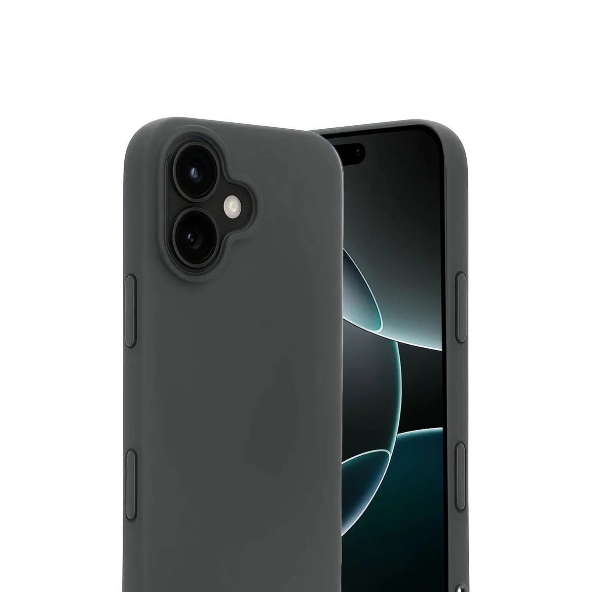 iPhone 17 First Serisi Silikon Kılıf Gri - Minimal ve Ultra Koruyucu Tasarım