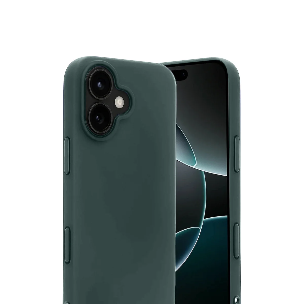 iPhone 17 First Serisi Silikon Kılıf Koyu Yeşil - Şık ve Maksimum Koruma