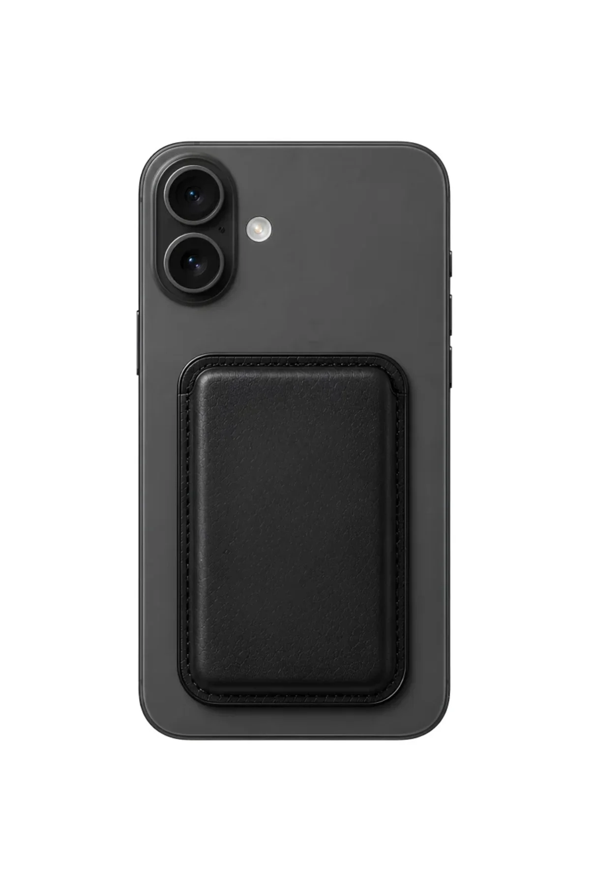 iPhone 17 Heritage Hakiki Deri Cüzdan Magsafe Noir Siyah