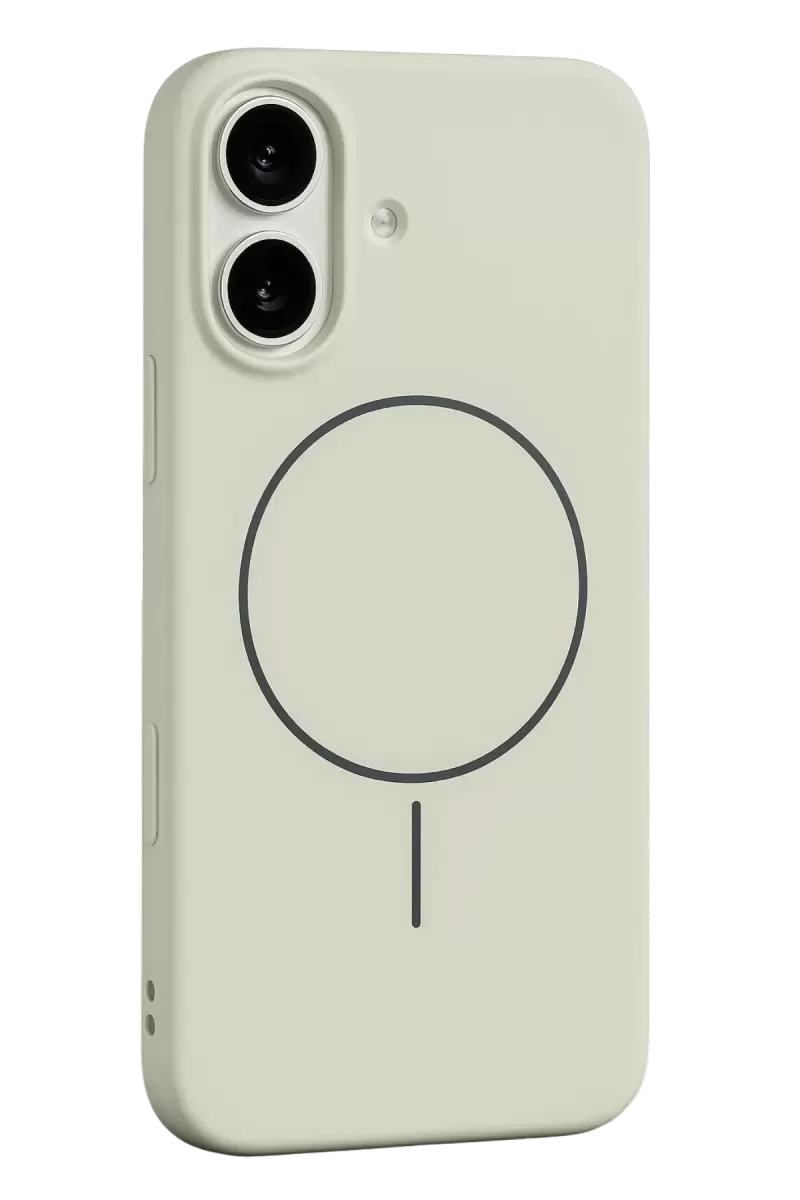 iPhone 17 ile Uyumlu Jully MagSafe Kapak - Beyaz Manyetik Şarj Desteği