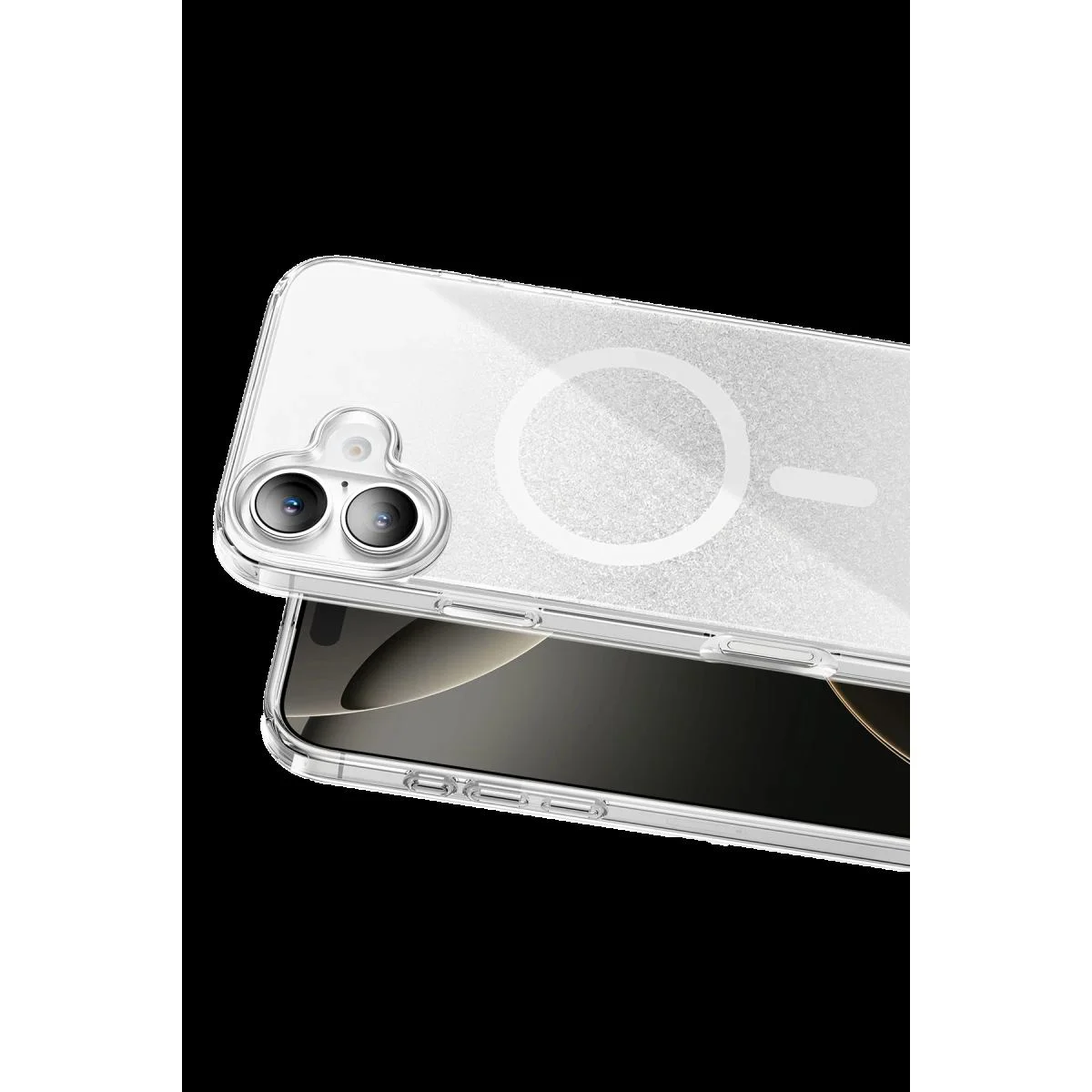 iPhone 17 ile Uyumlu Sora Simli MagSafe Kılıf - Kristal Şeffaf Beyaz Fiyatı, Yorumları ve Özellikleri