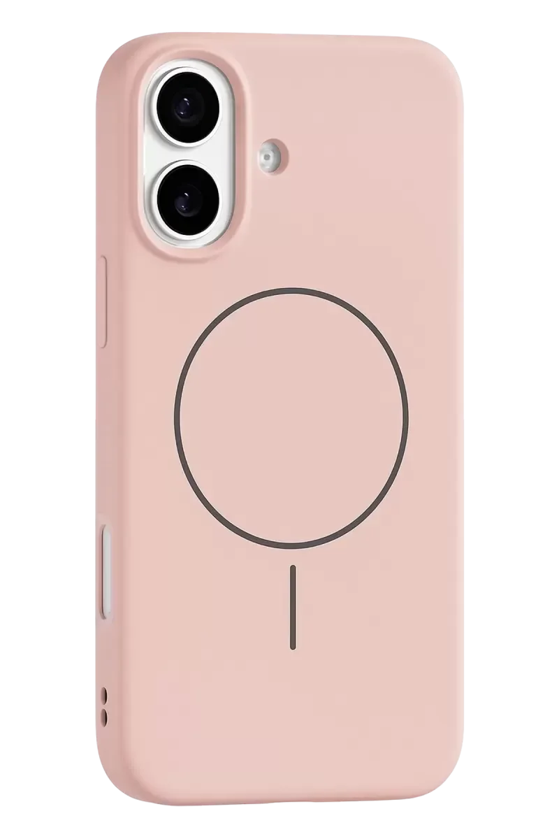 iPhone 17 Jully MagSafe ile Uyumlu Kapak - Pudra Renk, Darbe ve Çiziklere Karşı Koruma