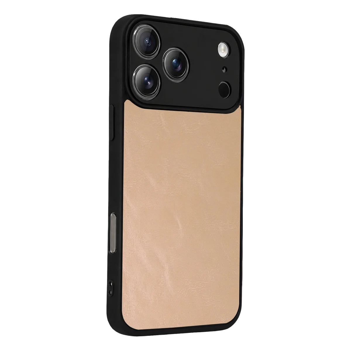 iPhone 17 Pro Aras Deri Kapak - Pudra - Premium Koruma ve Şıklık