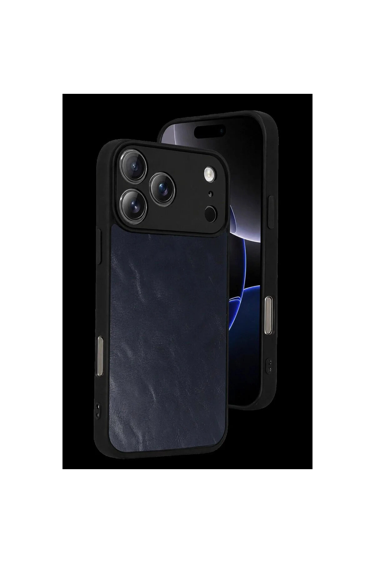 Apple İphone 17 Pro Aras Deri Kapak - Lacivert